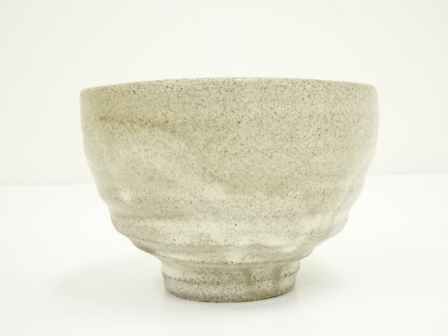 井户 粉引 茶道具 茶碗 湯吞 煎茶道具 陶器 骨董 時代物 道具 ] - 道具 水野双鶴造 粉引茶碗（共箱） | ネットショップ圭